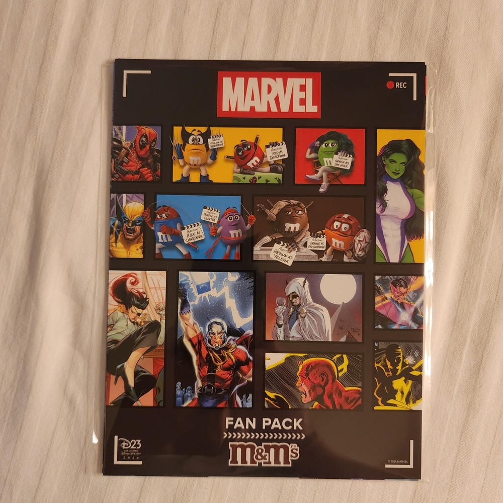 Marvel M&M's Fan Pack D23 2026 Expo Exclusive Disney Event Collectible Print